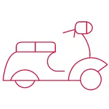 motorcycle accident icon
